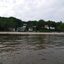 Elbe, Falkensteiner Ufer, site fence, shipwreck