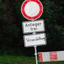 barrier, traffic sign, Waseberg, Blankeneser Heldenlauf