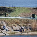 Elbe, water basin, fishing, toad fence