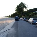 beach, car, Falkensteiner Ufer