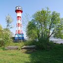 Elbe, tree, lighthouse, Wittenbergen