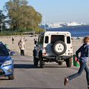 Falkensteiner Ufer, beach, car, jeep